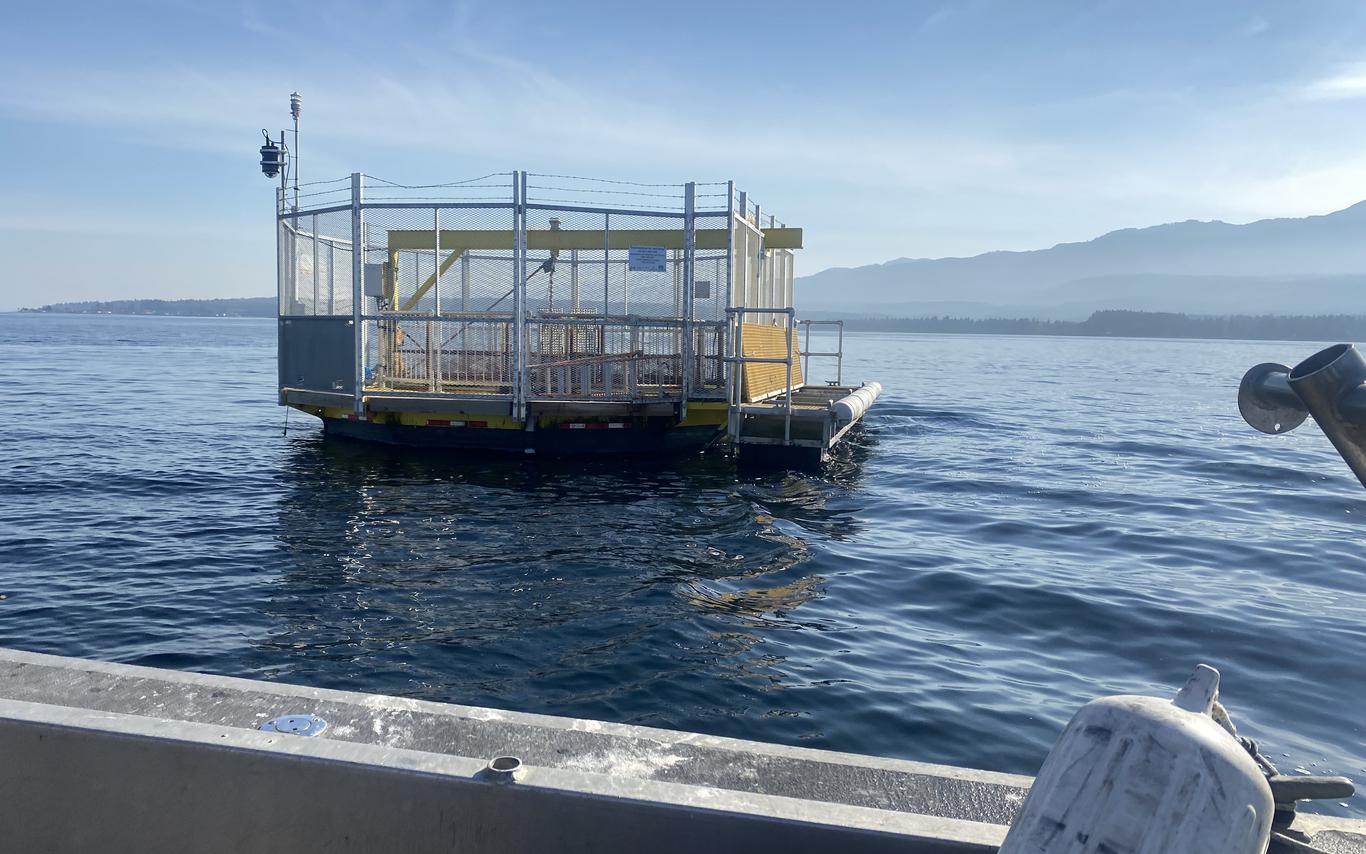 Ocean Networks Canada's Baynes Sound mooring station